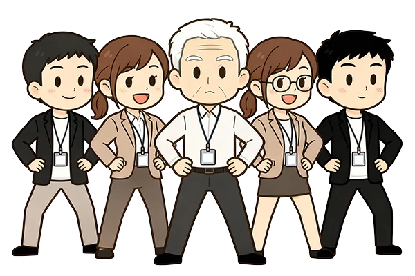 配属後のフォローのイラスト